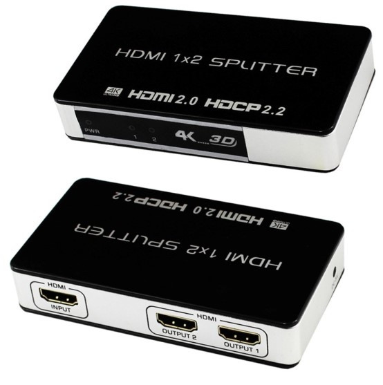 HDMI 2.0 SPLITTER 1X2 4K Blue-ray 3D HDMI support HDCP - Wholesale at Look4Computer Canada