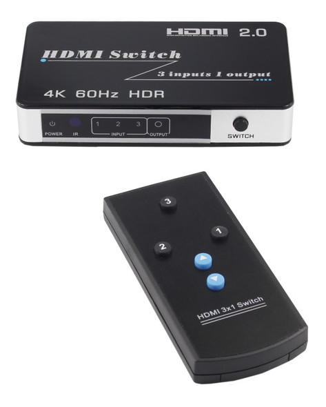 3x1 HDMI 2.0 switch 4K Blue-ray 3D HDMI support HDCP - Wholesale at Look4Computer Canada