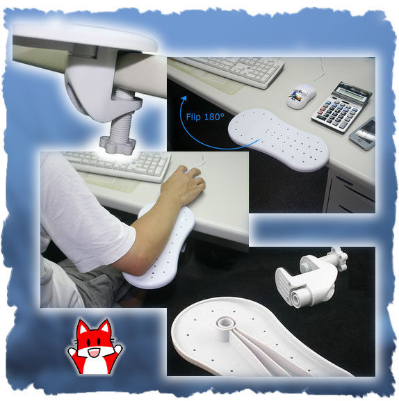 Desk Mount Arm Rest  (Black Colour) - Wholesale at Look4Computer Canada