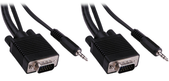 VGA to VGA heavy duty Cable/10feet (M/M) + audio - Wholesale at Look4Computer Canada