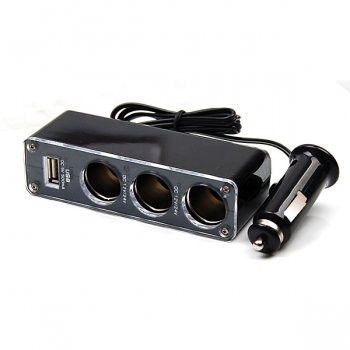 Car DC 12v Extension x3 with a USB - Wholesale at Look4Computer Canada