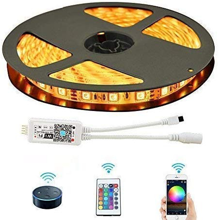 5M (RGB)Led Strip Lighting Kit with AC Adapter + WIFI Remote Controller - Wholesale at Look4Computer Canada