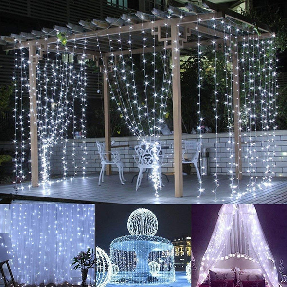 300 LED Curtain Lights with 8 Modes