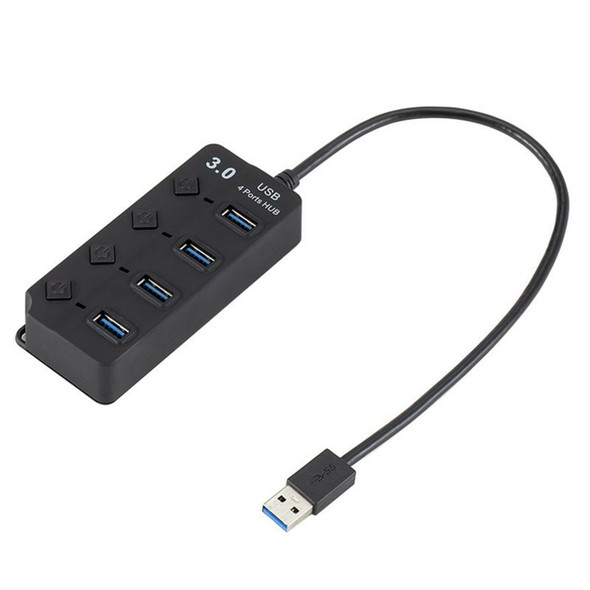 USB3.0 4 PORT high speed HUB with switch + DC 5V 2A  power adaptor for Hub - Wholesale at Look4Computer Canada