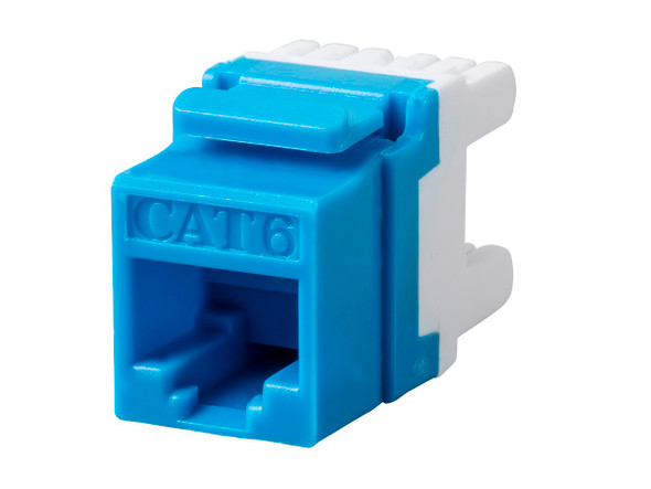 CAT6 CABLE  KEYSTONE 180 DEGREE BLUE