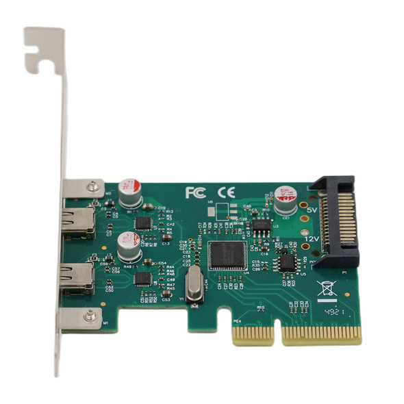 PCI-E 2 ports Type C USB3.1 Gen 2 10Gbps Card - Wholesale at Look4Computer Canada