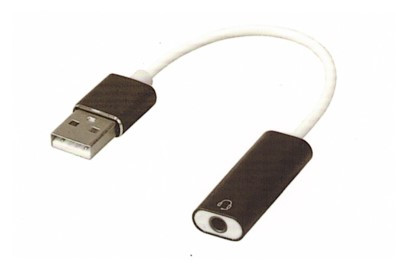 USB to 3.5mm 7.1 Audio Dongle w/TRRS Jack