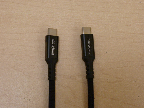 4FT USB C 20Gbps C to C  Cotton Braided Cable (MM) (support 100W) - Wholesale at Look4Computer Canada