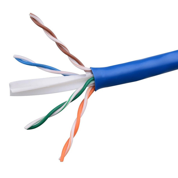 RJ45 CAT6 1000 Feet Cable FT4 cUL 23AWG Solid Pure Copper (blue) - Wholesale at Look4Computer Canada