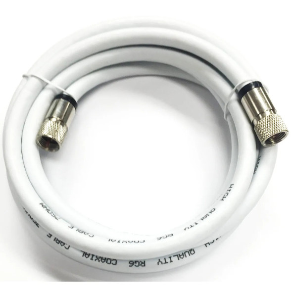 6 Feet COAXIAL CABLE 20 AWG (White) - Wholesale at Look4Computer Canada
