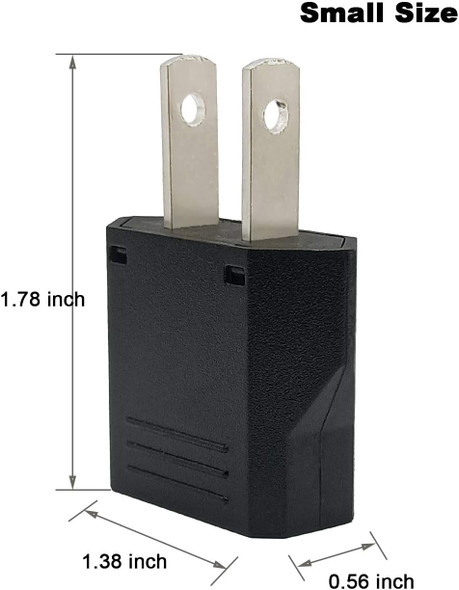 European to US/CA  Travel Power Plug Adapter (2 legs) - Wholesale at Look4Computer Canada