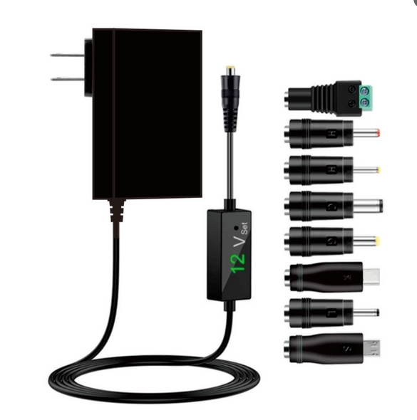 30W UNIVERSAL WALL PLUG-IN ADAPTOR with digital display - Wholesale at Look4Computer Canada