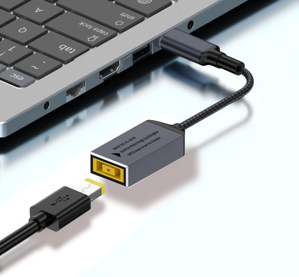 Type C (male) to Lenovo rectangle (Female) 45W-100W