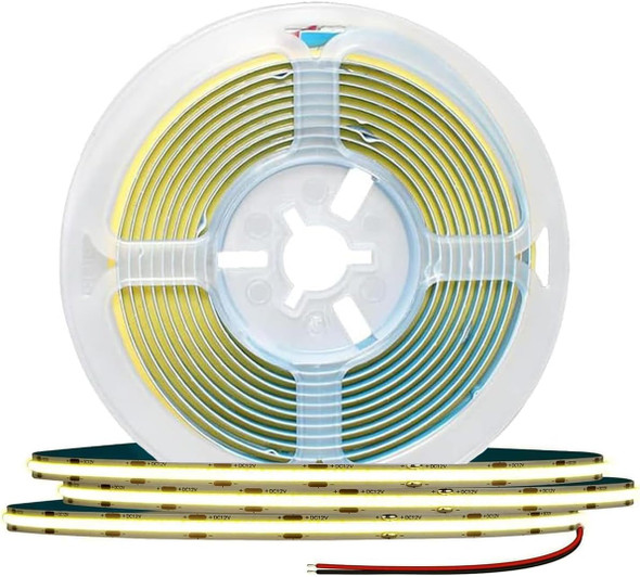 5 Meter  COB 384LED  strips warm white 12V 5mm width - Wholesale at Look4Computer Canada