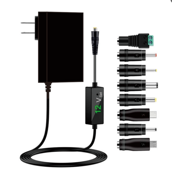 30W UNIVERSAL WALL PLUG-IN ADAPTOR with digital display