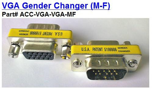 VGA 15M to VGA 15F Converter(M-F) - Wholesale at Look4Computer Canada