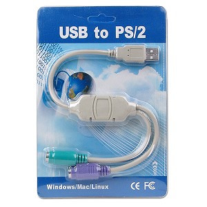USB Adaptor, USB to 2xPS2 - Wholesale at Look4Computer Canada