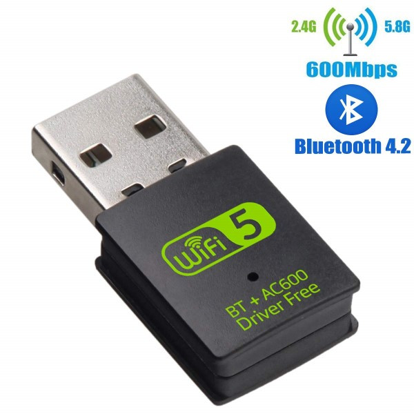 600Mbps WIRELESS AC 2.4G+5G USB + Bluetooth 2 in 1 Adaptor - Wholesale at Look4Computer Canada