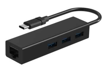 TYPE C3.1 to USB3.0 3port HUB w/ethernet