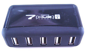 USB 2.0 High Speed 7 port Hub with Power Adaptor - Wholesale at Look4Computer Canada