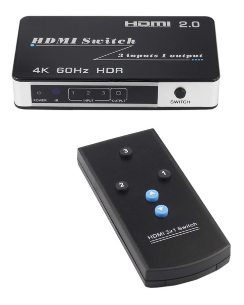 3x1 HDMI 2.0 switch 4K Blue-ray 3D HDMI support HDCP - Wholesale at Look4Computer Canada