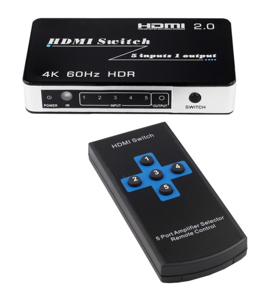 5X1 HDMI 2.0 switch 4K Blue-ray 3D HDMI - Wholesale at Look4Computer Canada