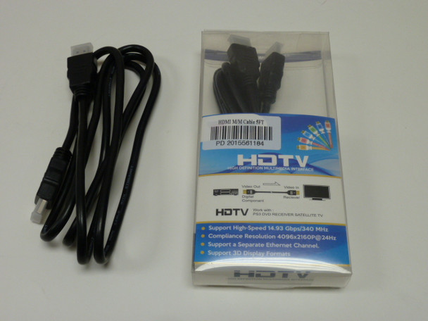 5feet HDMI to HDMI Cable (retail box) - Wholesale at Look4Computer Canada