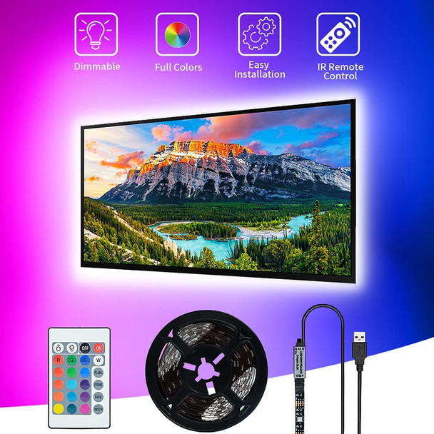 LED TV Backlight RBG 2x45&2x80cm with USB controller & remote