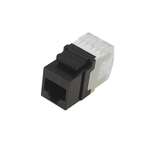 CAT6 CABLE  KEYSTONE 180 DEGREE BLACK
