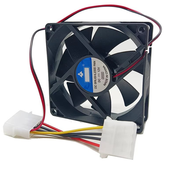 8cm DC Brushless Fan Sleeve Bearing 25mm Thickness 4 pin 12V Cooling Fan - Wholesale at Look4Computer Canada