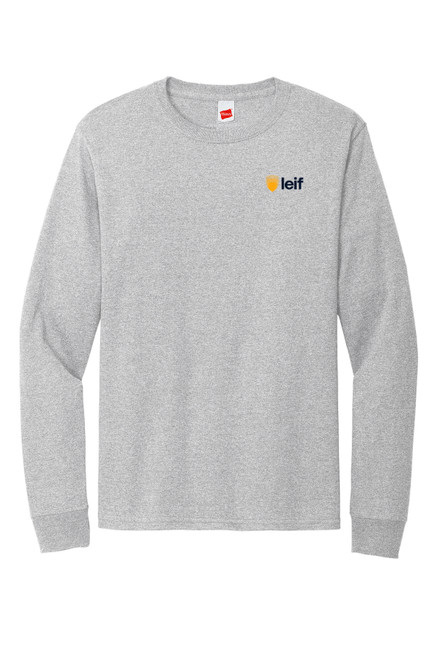 LEIF Hanes Essential-T 100% Cotton Long Sleeve T-Shirt