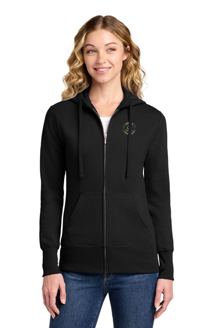 GOLDEN RULE Port & Company® Women's Core Fleece Full-Zip Hooded Sweatshirt