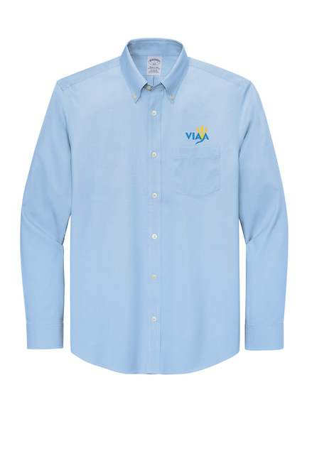 VIAA Brooks Brothers® Wrinkle-Free Stretch Pinpoint Shirt