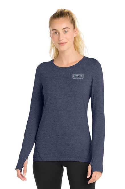 POWERS CANNABIS Sport-Tek® Women's Exchange 1.5 Long Sleeve Crew