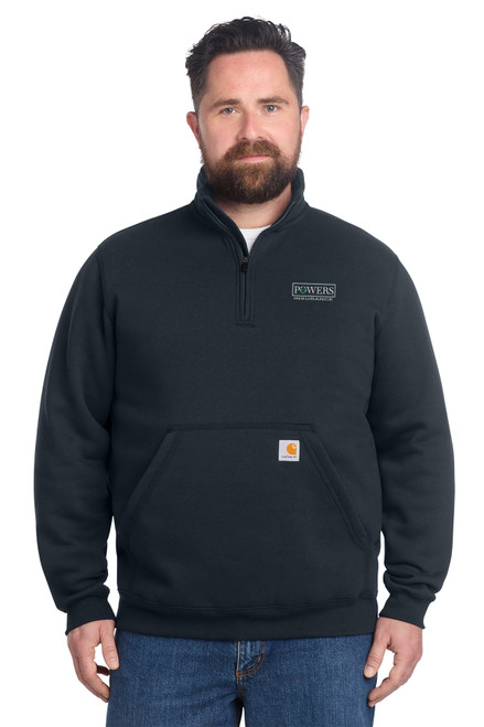 POWERS CANNABIS Carhartt® Midweight 1/4-Zip Mock Neck Sweatshirt