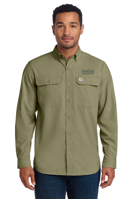 POWERS CANNABIS Carhartt Force® Solid Long Sleeve Shirt
