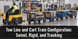 Tow Line and Cart Train Configuration: Swivel, Rigid, and Tracking