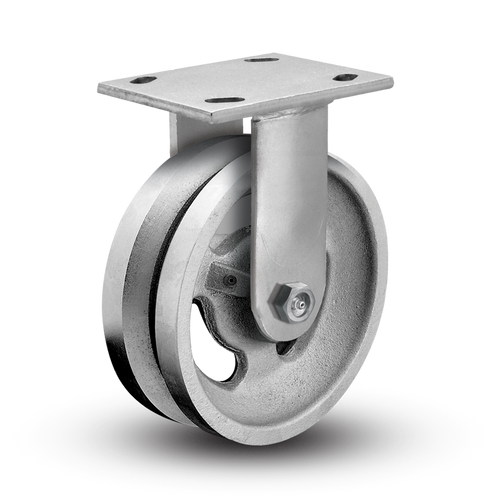 8" x 4" V-Groove Forged Steel Hd Rigid Caster 8" x 4" V-Groove Forged Steel Hd Rigid Caster