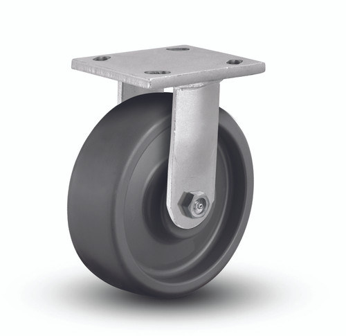 6" x 2" Solid Elastomer Rigid Caster 6" x 2" Solid Elastomer Rigid Caster