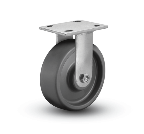 6" x 2" Elastomer Rigid Caster 6" x 2" Elastomer Rigid Caster