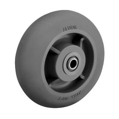 6" x 2" Thermoplastic Rubber - Round Tread Wheel