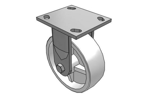 5" x 2" Polyolefin Rigid Caster-2