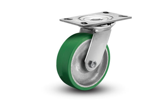8" x 2" Polyurethane On Iron Swivel Caster-2 8" x 2" Polyurethane On Iron Swivel Caster-2