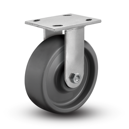 8" x 2" Solid Elastomer Rigid Caster-2 8" x 2" Solid Elastomer Rigid Caster-2