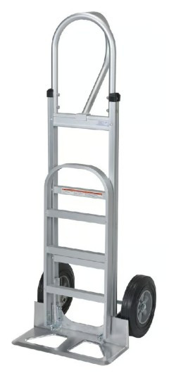 Aluminum "P" Handle with Extended Nose Plate (Hard Rubber Wheel)
