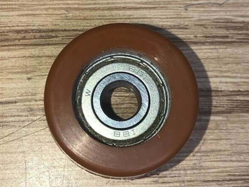 Specially designed 1.25 x .625 brown poly wheel