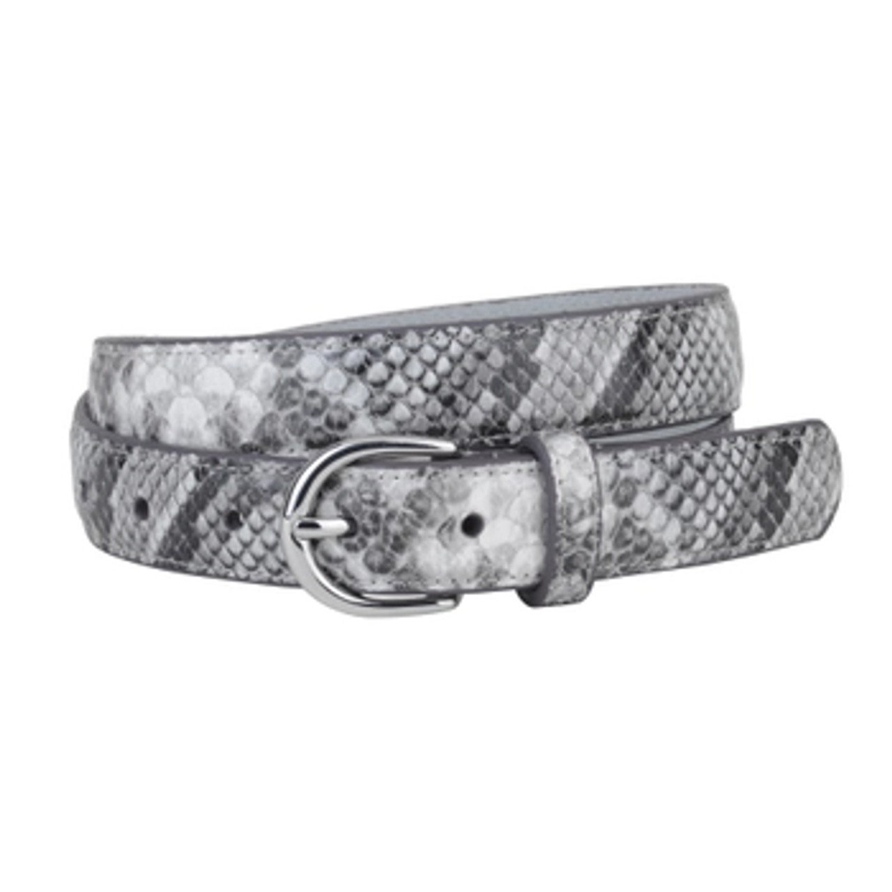 Grey Snakeskin Belt