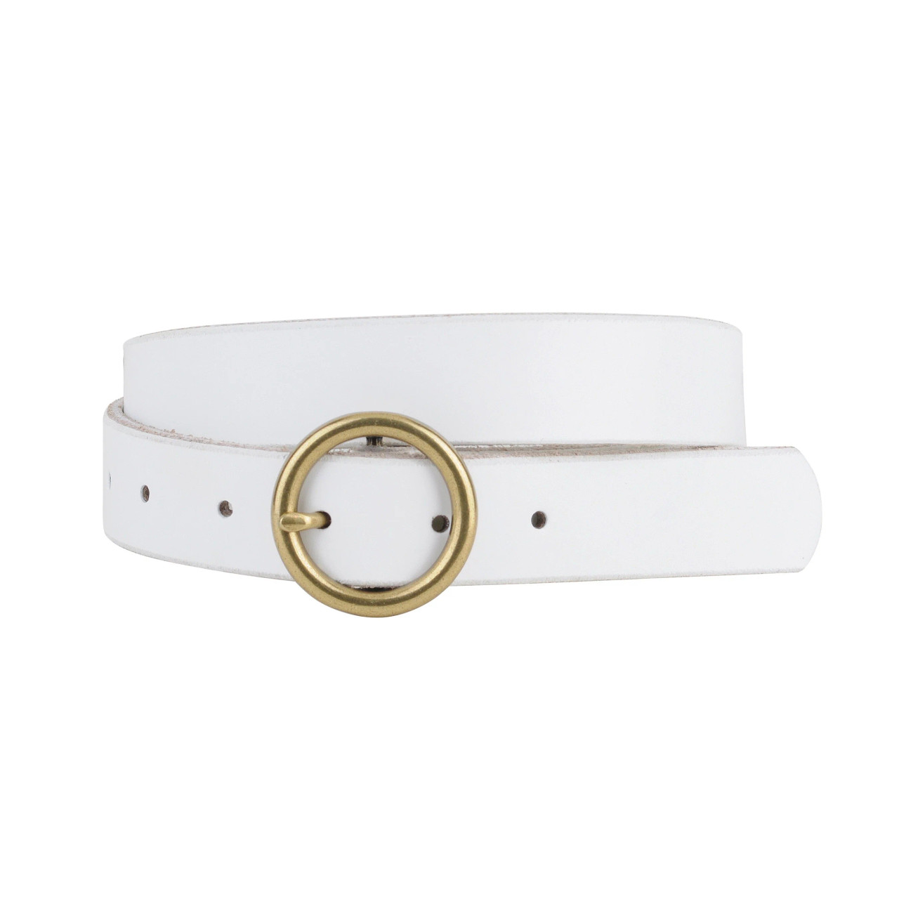 Rolf’s genuine leather off white circle and rivet belt size large Rolfs Belt - Etsy main image 2