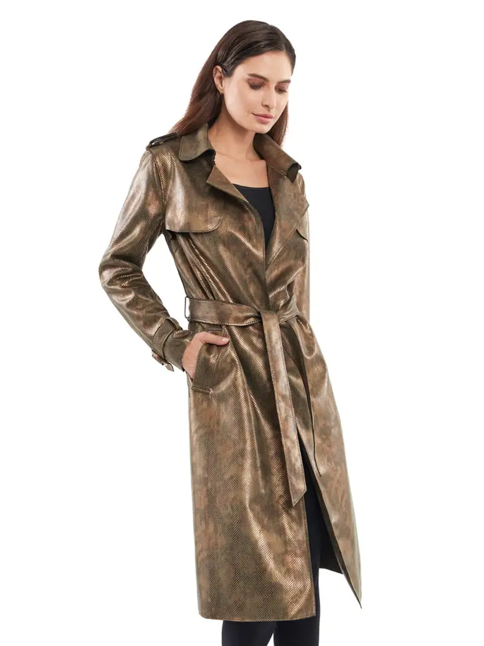 Vegan long shop coat