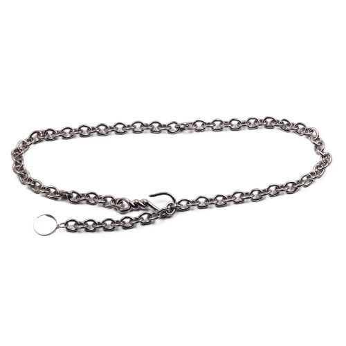 Chunky Silver Chain Belt